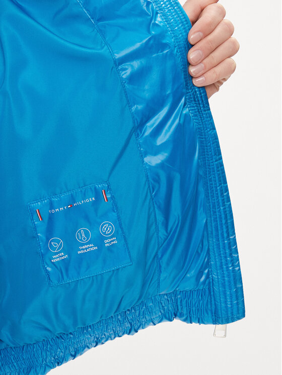 Tommy Hilfiger Tommy Hilfiger Vatovaná bunda New York Gloss WW0WW40836 Modrá Relaxed Fit