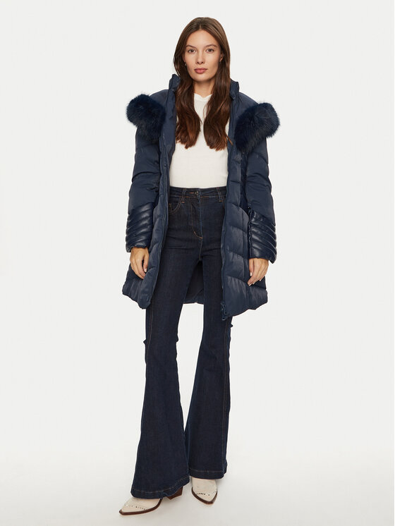 Guess Guess Dūnu jaka New Oxana W4BL61 WGLZ0 Tumši zils Regular Fit