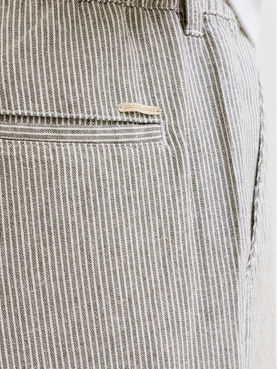 Jack & Jones Jack & Jones Kratke hlače iz tkanine Ace Mykonos 12269376 Écru Regular Fit