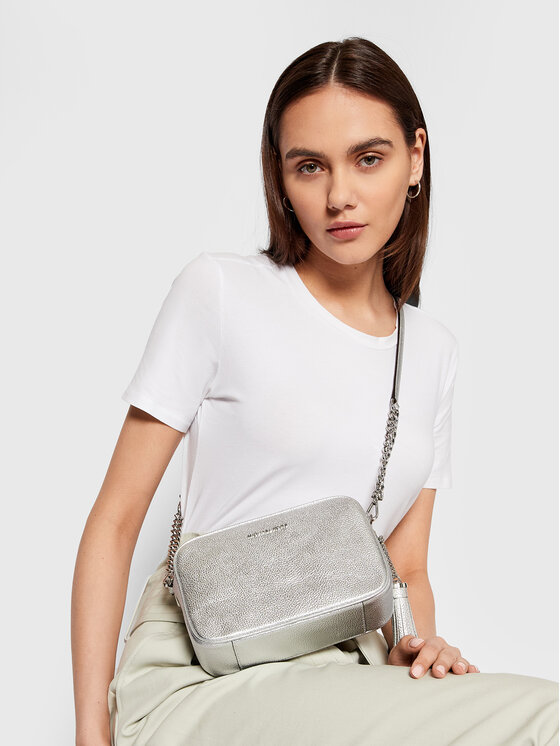 MICHAEL Michael Kors Handtasche Jet Set 32H0SJ6M2L Silberfarben  