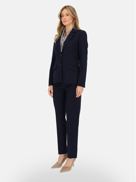 Potis & Verso Potis & Verso Marynarka Ida Granatowy Regular Fit