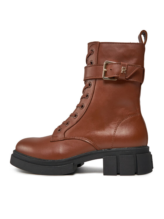 Tommy Hilfiger Bottes de neige - natural cognac/cognac 