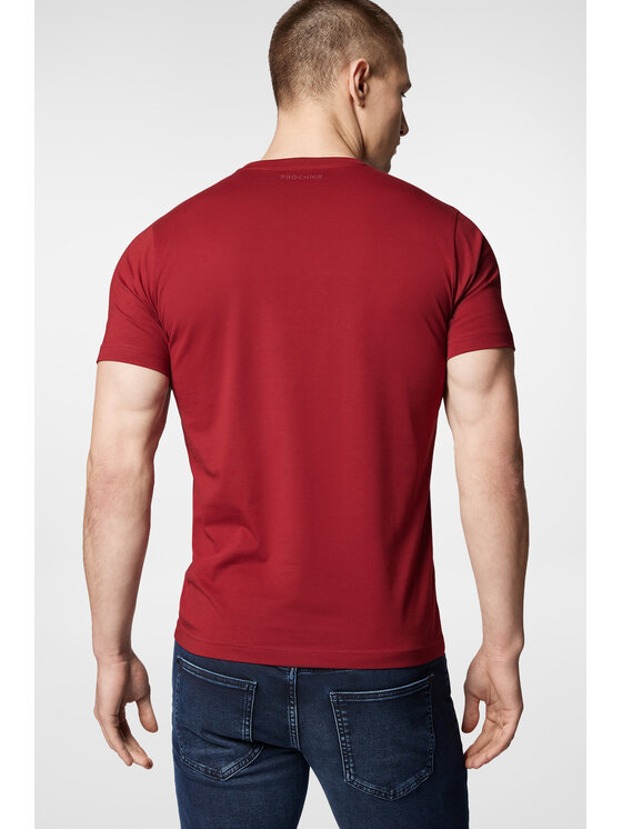 Próchnik Próchnik T-Shirt PM6 TS073124000034 Bordowy Regular Fit