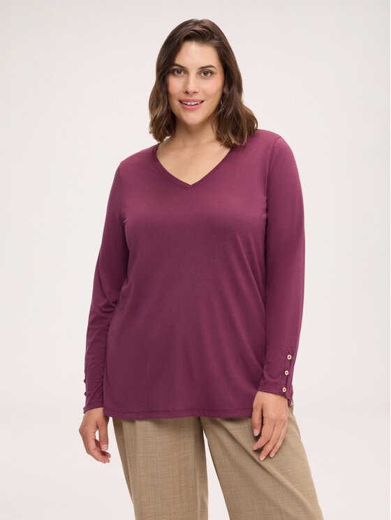 Fiorella Rubino Fiorella Rubino Blusa G0CSL009263N036 Bordeaux Regular Fit