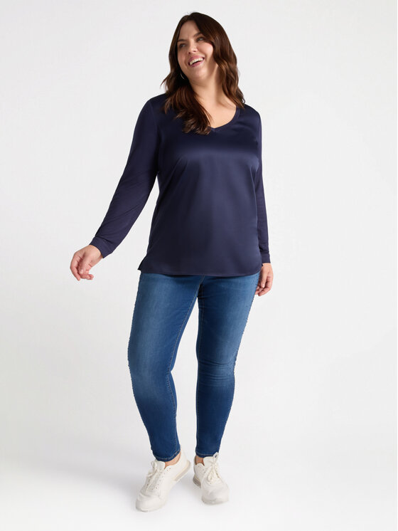 Fiorella Rubino Fiorella Rubino T-shirt G471L107830N034 Blu Regular Fit