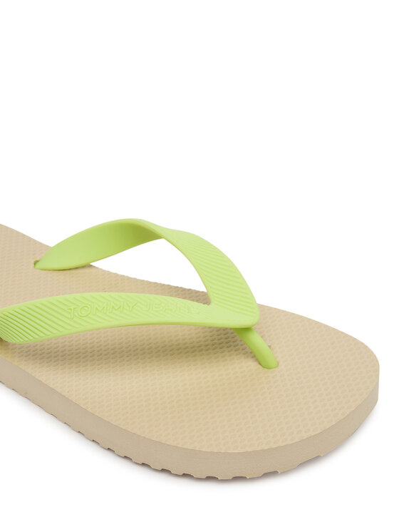 Tommy Jeans Tommy Jeans Šlepetės per pirštą Tjw Logo Summer Sandal EN0EN02979 Geltona