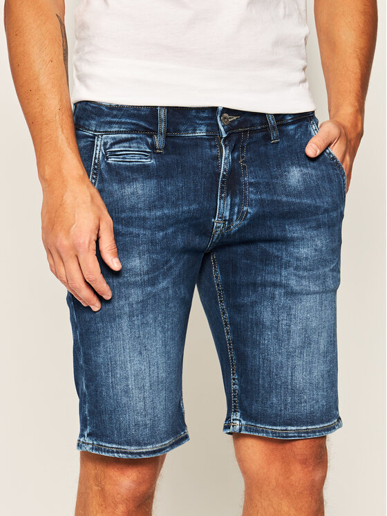 Guess Guess Džínsové šortky Vicente M02D04 D3ZL1 Tmavomodrá Regular Fit