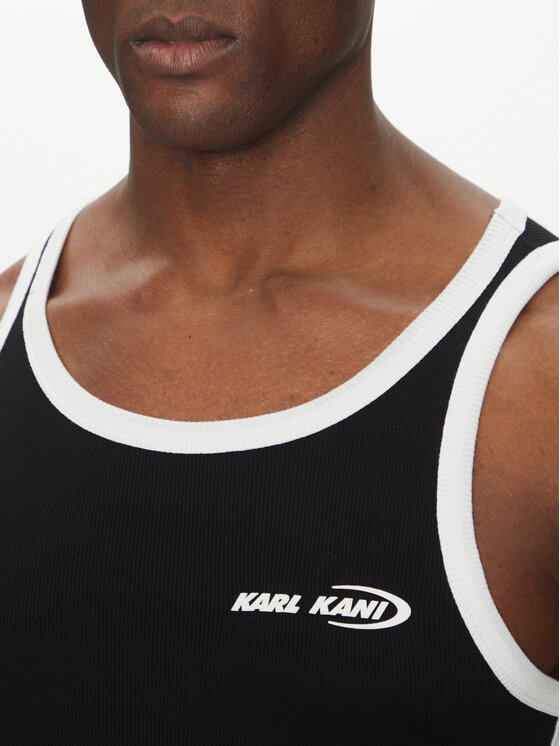 Karl Kani Karl Kani Tank-Top Ellipse 60310051 Schwarz Slim Fit