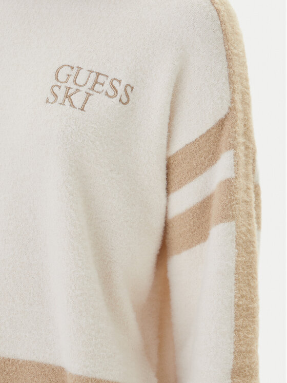 Guess Guess Rolák W5BR78 Z4242 Écru Relaxed Fit