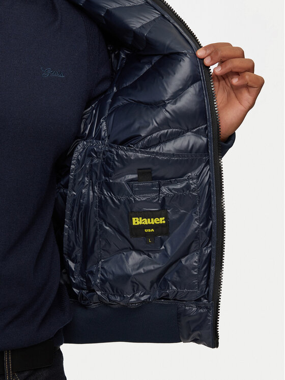 Blauer Blauer Pernata jakna 24WBLUC03031 Tamnoplava Regular Fit
