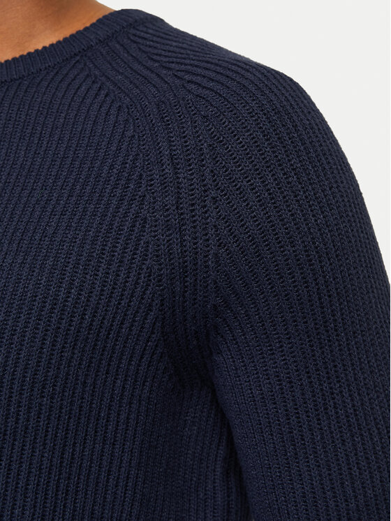 Jack & Jones Jack & Jones Sweter Pannel 12258471 Granatowy Regular Fit