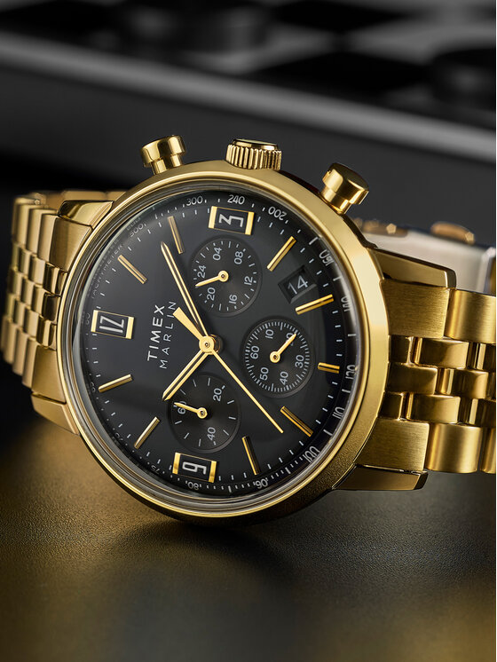 Timex Timex Ceas Marlin® Quartz Chronograph TW2W59900 Auriu