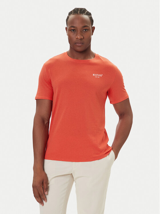 Mustang Mustang T-shirt Austin 1016857 Rosso Regular Fit