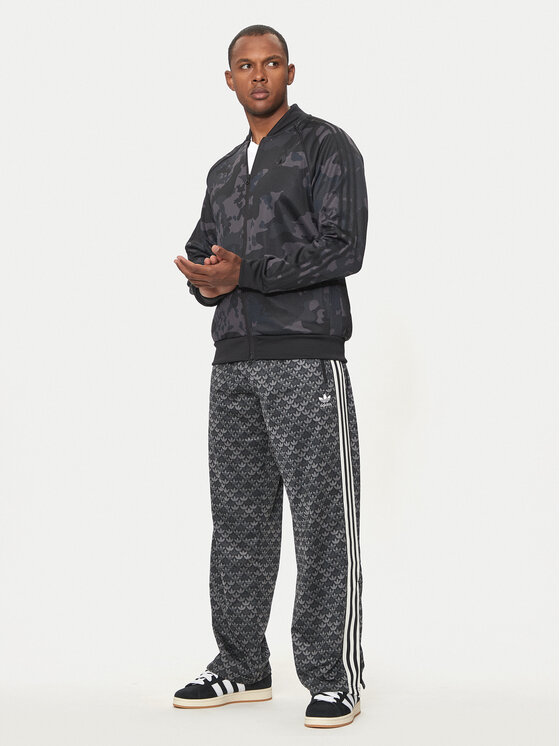 adidas adidas Суитшърт Camo SSTR IS0252 Черен Regular Fit