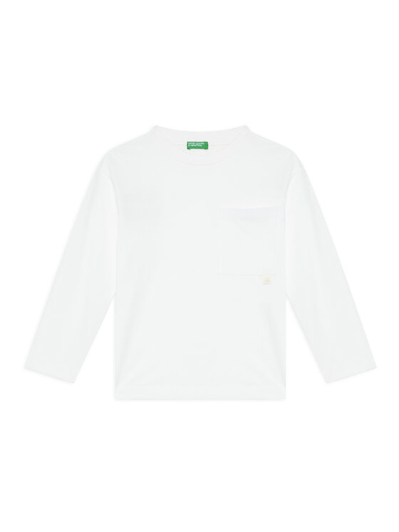 United Colors Of Benetton United Colors Of Benetton Blúz 3I1XC10QS Fehér Regular Fit