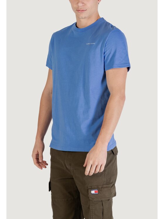 Tommy Jeans Tommy Jeans T-shirt TJM SLIM LINEAR CHES Blu Slim Fit