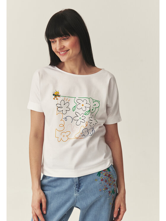 TATUUM Tatuum Tričko LALI 1 Biela Classic Fit