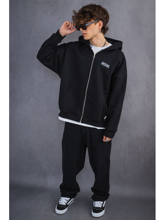 Mercur Mercur Bluza Minilogo Czarny Comfort Fit