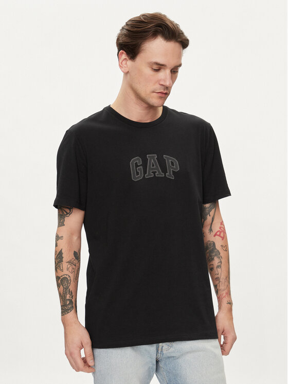 Gap Gap T-Shirt 570044-02 Černá Regular Fit