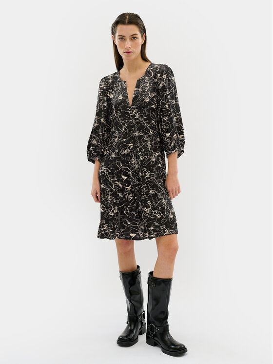Karen by Simonsen Rochie de zi Marbella 10104894 Negru Regular Fit