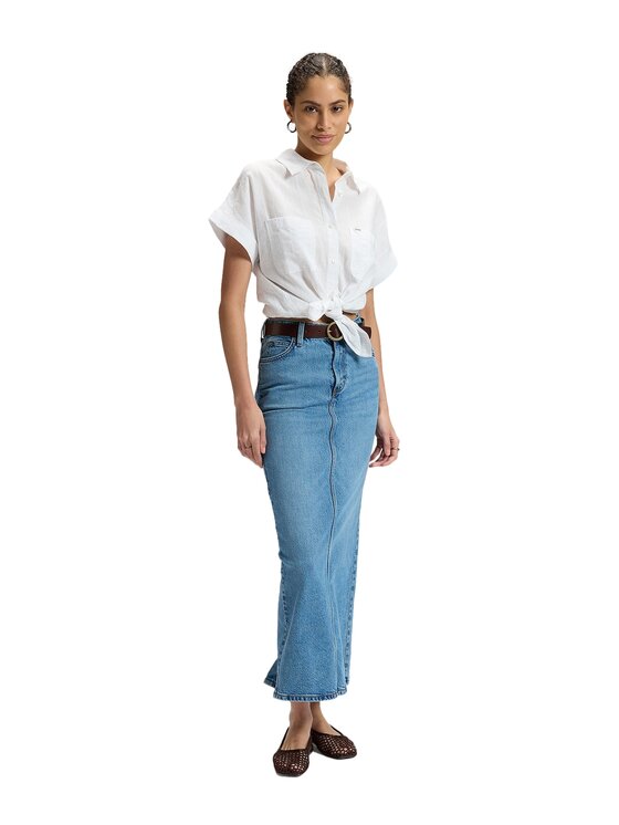 Lee Lee Koszula 112376977 Biały Relaxed Fit
