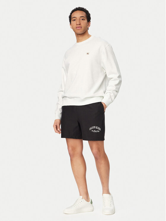 Calvin Klein Jeans Calvin Klein Jeans Pantaloni scurți sport Terry LV04RF275G Negru Regular Fit