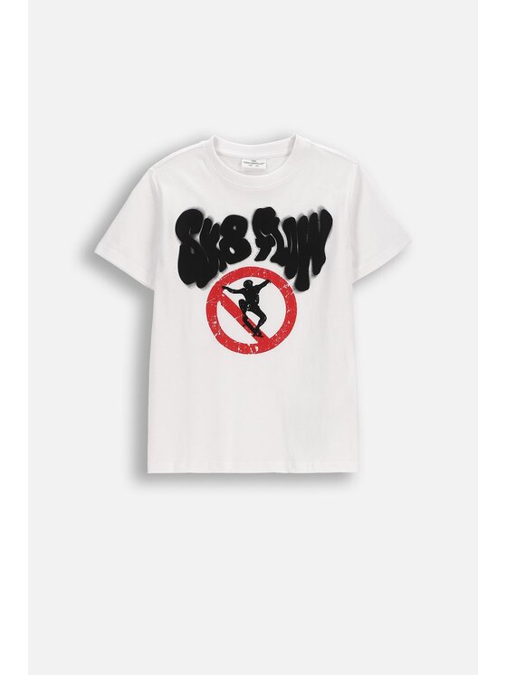 Coccodrillo Coccodrillo T-Shirt WC6143205VBA-001 Biały Regular Fit