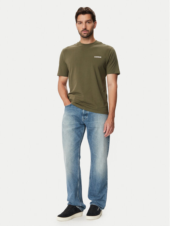 Napapijri Napapijri Футболка NP0A88TR Хакі Regular Fit