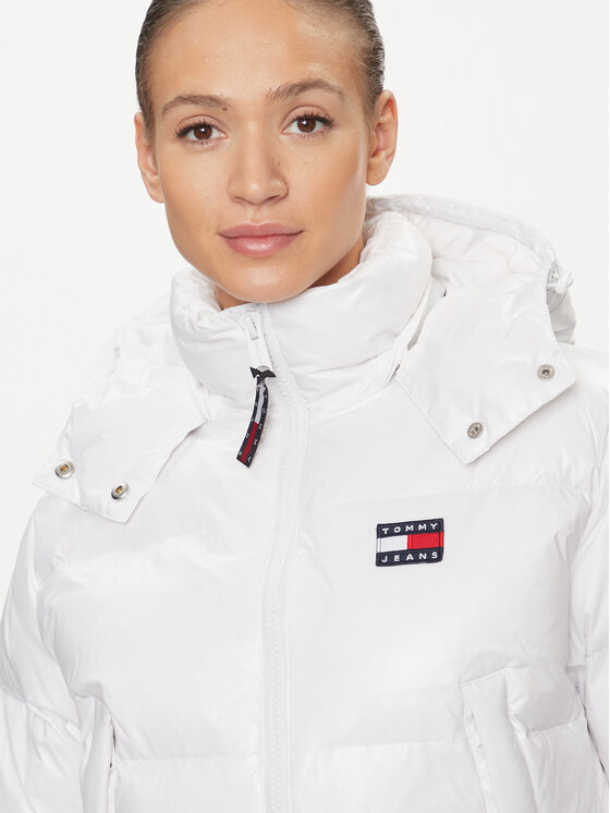 Tommy Jeans Tommy Jeans Пухено яке Alaska DW0DW16572 Бял Regular Fit