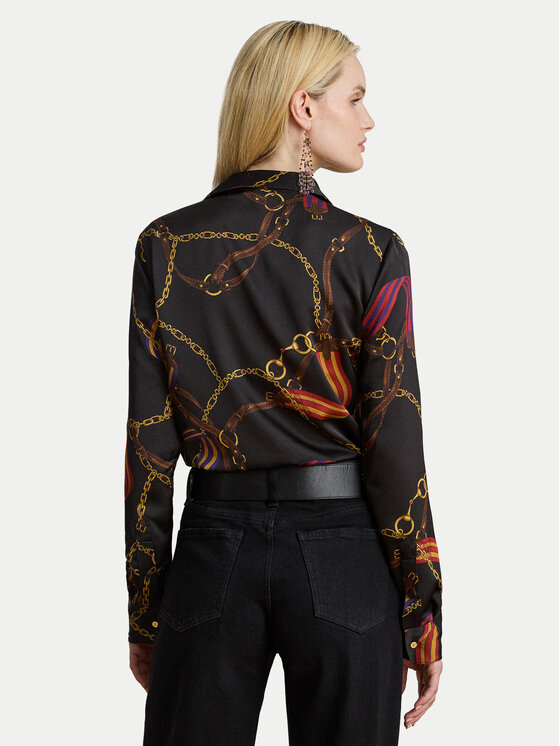LAUREN RALPH LAUREN LAUREN RALPH LAUREN Πουκάμισο 200979917001 Μαύρο Straight Fit