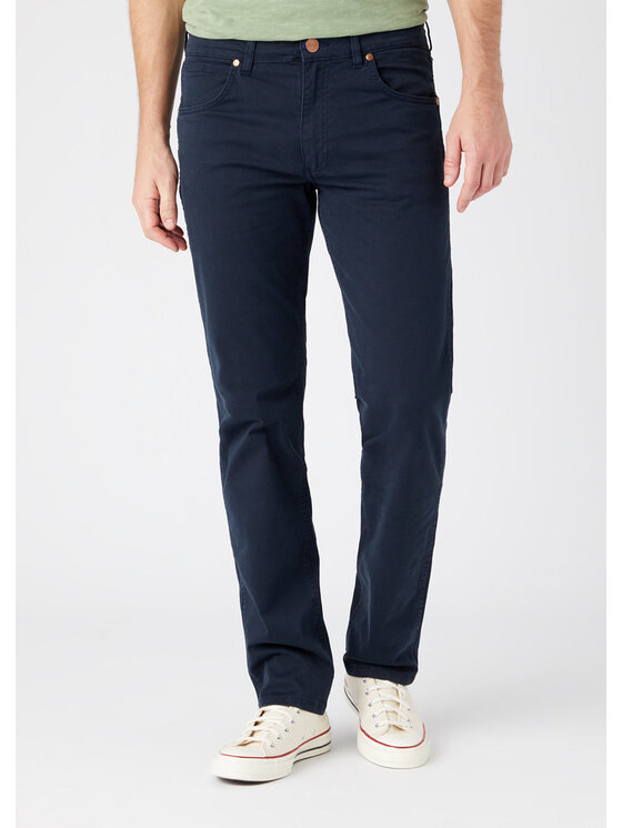 Wrangler Wrangler Pantaloni di tessuto GREENSBORO Blu Straight Fit