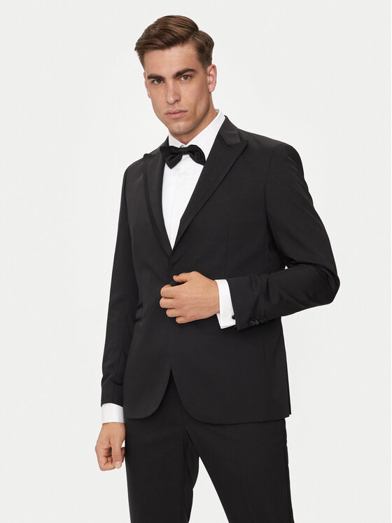 KARL LAGERFELD KARL LAGERFELD Sako 155287-543004 Černá Slim Fit