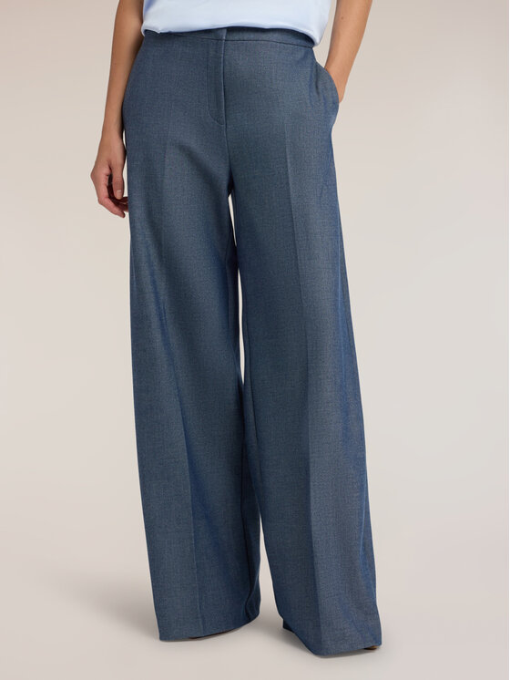 Motivi Motivi Pantaloni di tessuto P04QQ004822N004 Blu Over Fit