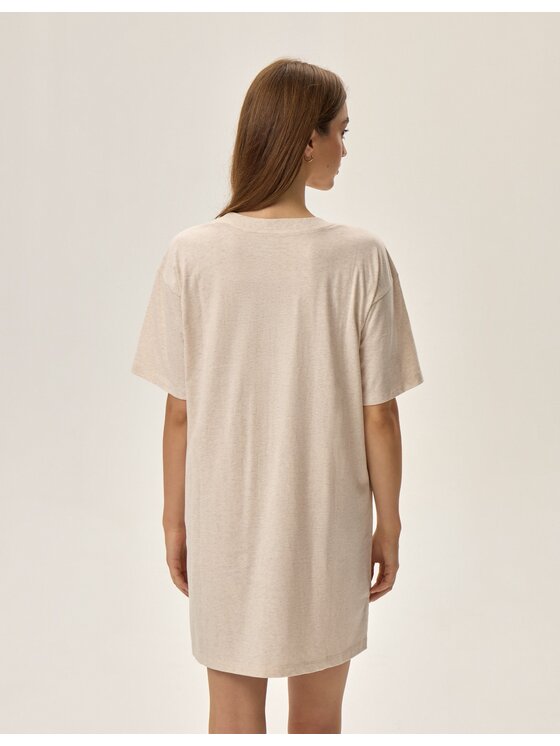 Henderson Henderson Koszula nocna 42707 Beżowy Regular Fit