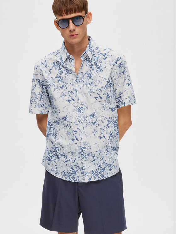 Selected Homme Selected Homme Πουκάμισο 16088361 Μπλε Relaxed Fit