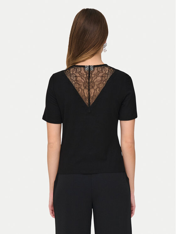 JDY JDY Футболка Roxy 15341671 Чорний Slim Fit