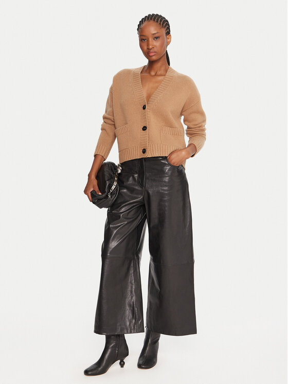 Weekend Max Mara Weekend Max Mara Pletena jopica Filmato 2525346062 Bež Regular Fit