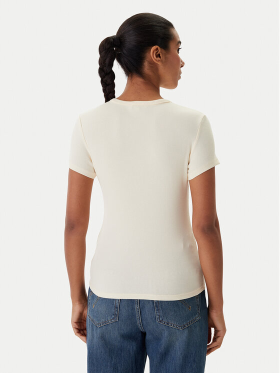 Tommy Jeans Tommy Jeans Tricou Essential DW0DW17383 Bej Slim Fit
