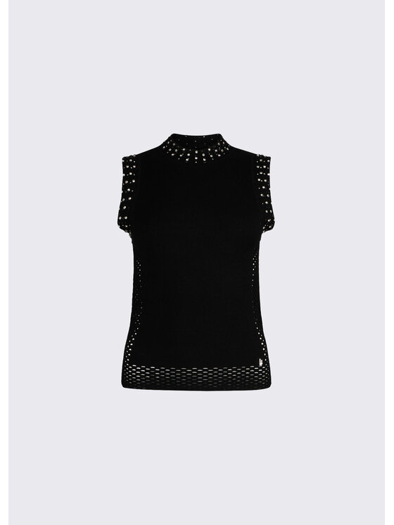 Liu Jo Liu Jo Sweter PA6027MS99E22222 Czarny Slim Fit