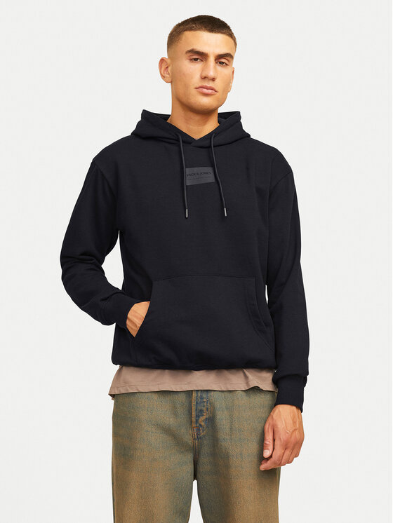 Jack&Jones Jack&Jones Μπλούζα Hakkai 12256841 Μαύρο Relaxed Fit