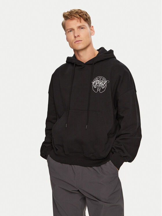 Off-White Mikina OMBB110S23FLE0031001 Čierna Regular Fit
