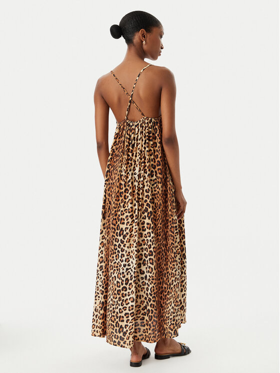 LOLA CASADEMUNT LOLA CASADEMUNT Letní šaty LS2616004 Béžová Relaxed Fit