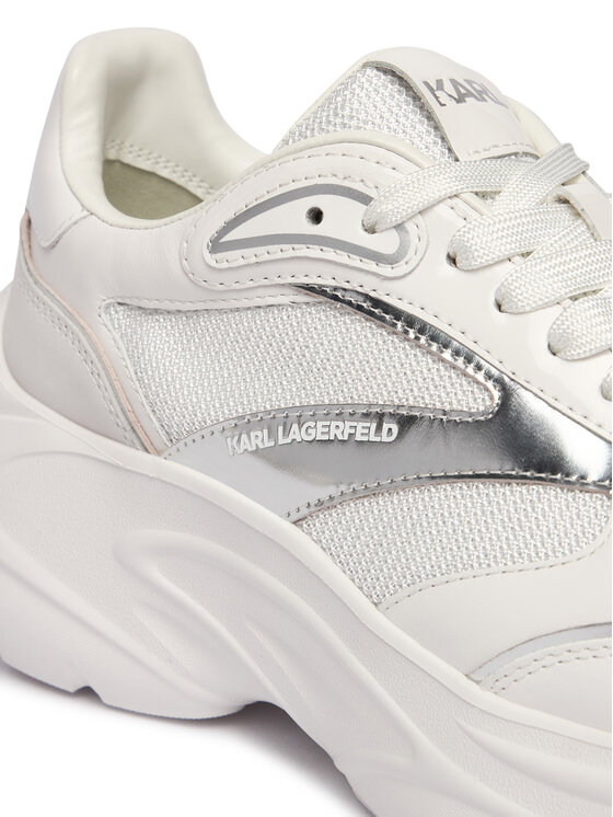 KARL LAGERFELD KARL LAGERFELD Sneakers Kontour Wedge KL68016 Alb