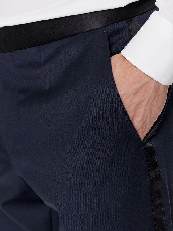BOSS Boss Ülikond H-Huge-2Pcs-Tux-224 50493306 Tumesinine Slim Fit