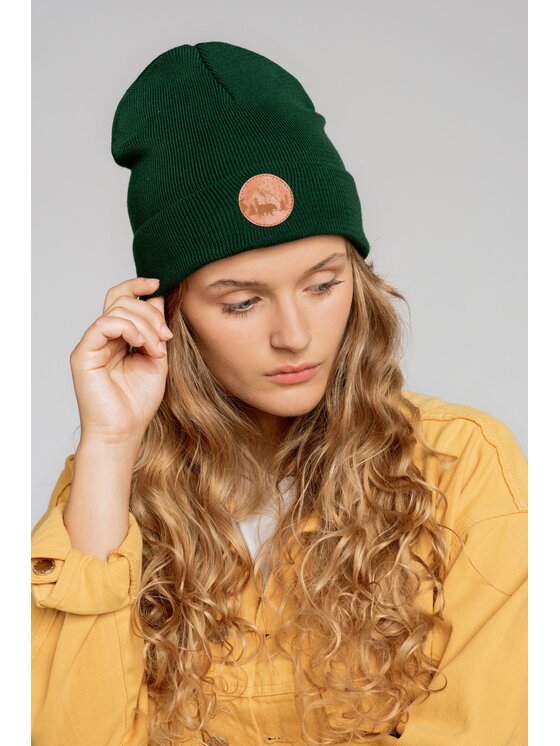 Kabak Kabak Czapka klasyczna beanie Zielony