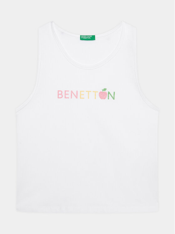 United Colors Of Benetton United Colors Of Benetton Top 3I1XGH00K Alb Regular Fit