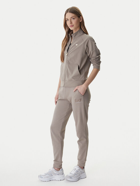 EA7 Emporio Armani EA7 Emporio Armani Долнище анцуг 7W000538 AF15831 Кафяв Regular Fit