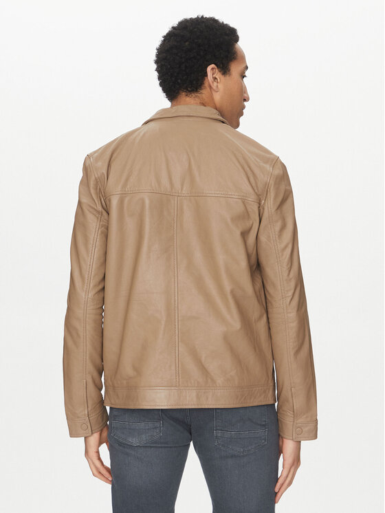 Mustang Mustang Lederjacke Essen Veg 310-24-060 Braun Regular Fit