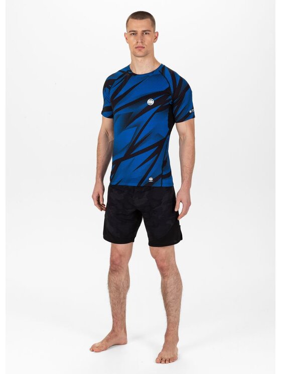 PITBULL PITBULL Koszulka techniczna Dot Camo II Niebieski Regular Fit