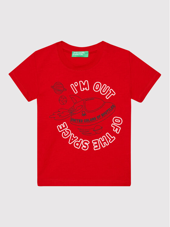 United Colors Of Benetton United Colors Of Benetton T-krekls 3I1XG101C Sarkans Regular Fit